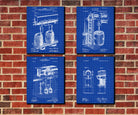 Beer Patent Prints Set 4 Bar Art Brewing Posters - OnTrendAndFab