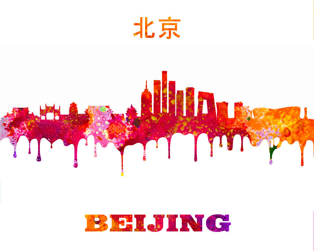 Beijing Print City Skyline Wall Art Poster China - OnTrendAndFab