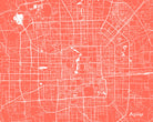Beijing City Street Map Print Feature Wall Art Poster