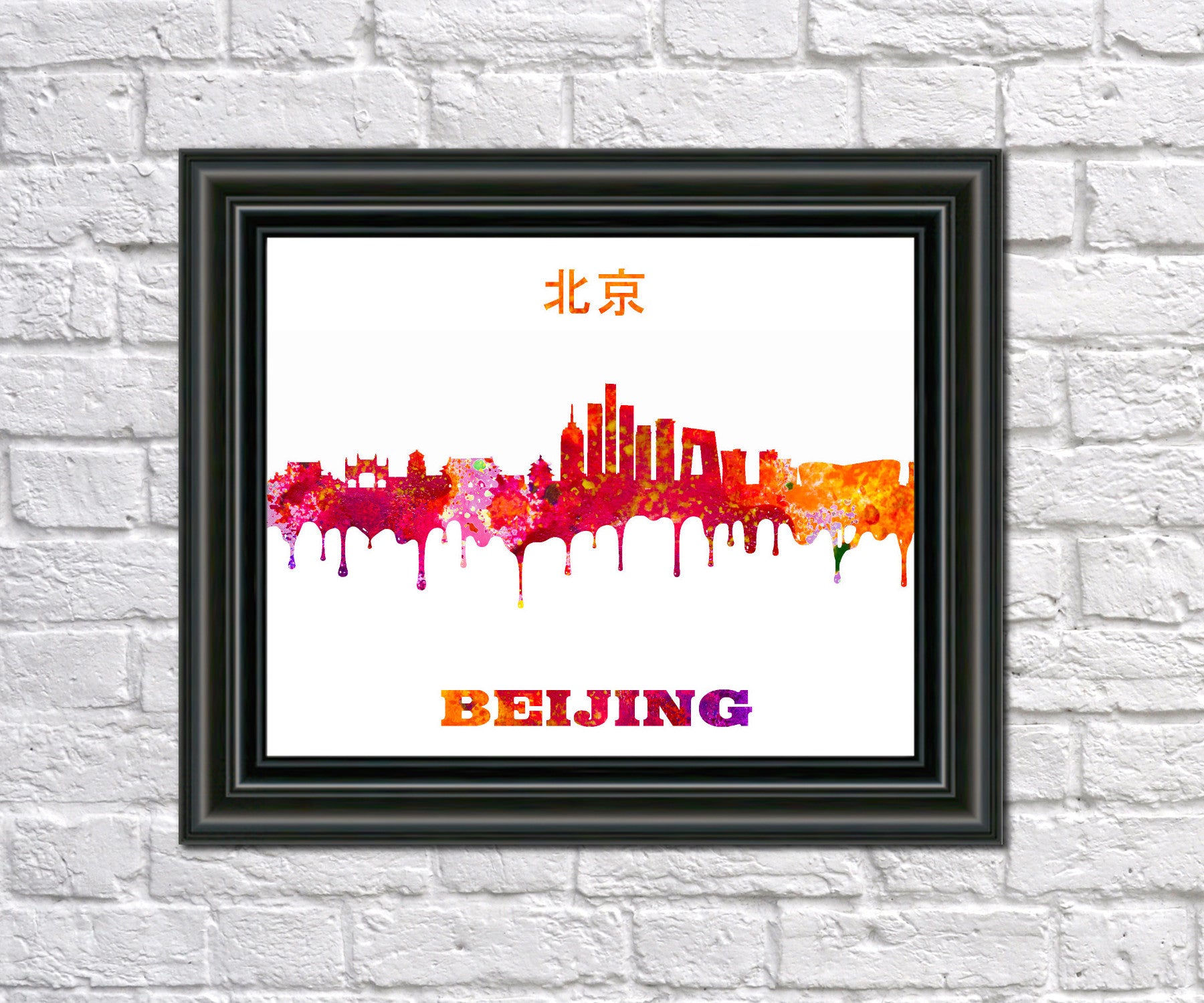 Beijing Print City Skyline Wall Art Poster China - OnTrendAndFab
