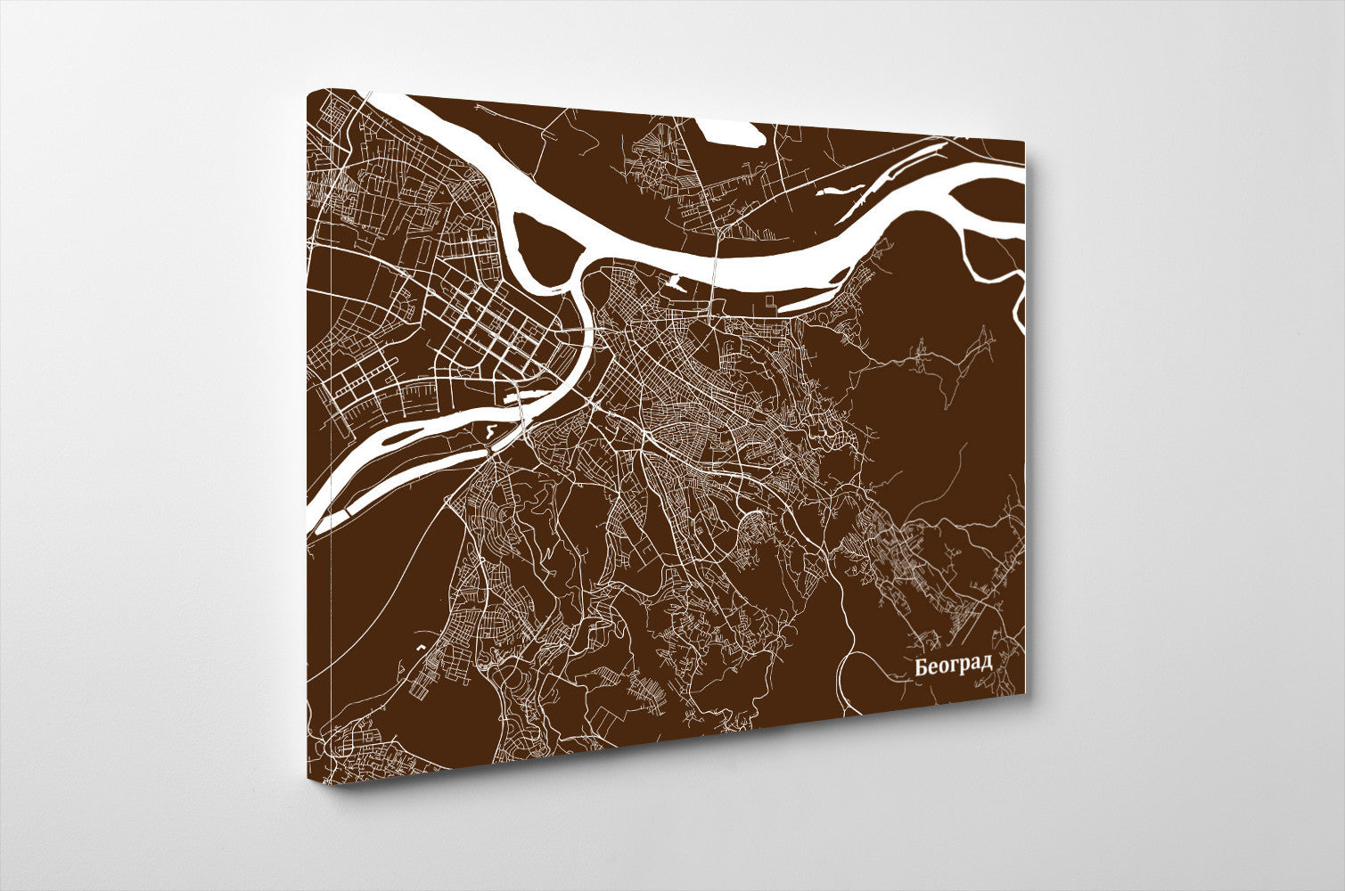 Belgrade City Street Map Print Custom Map Poster - OnTrendAndFab