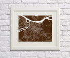 Belgrade City Street Map Print Custom Map Poster - OnTrendAndFab