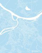 Belgrade City Street Map Print Custom Map Poster - OnTrendAndFab