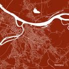Belgrade City Street Map Custom Wall Map Poster - OnTrendAndFab