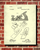 Bench Plane Patent Print Woodworking Blueprint Poster - OnTrendAndFab