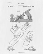 Bench Plane Patent Print Woodworking Blueprint Poster - OnTrendAndFab