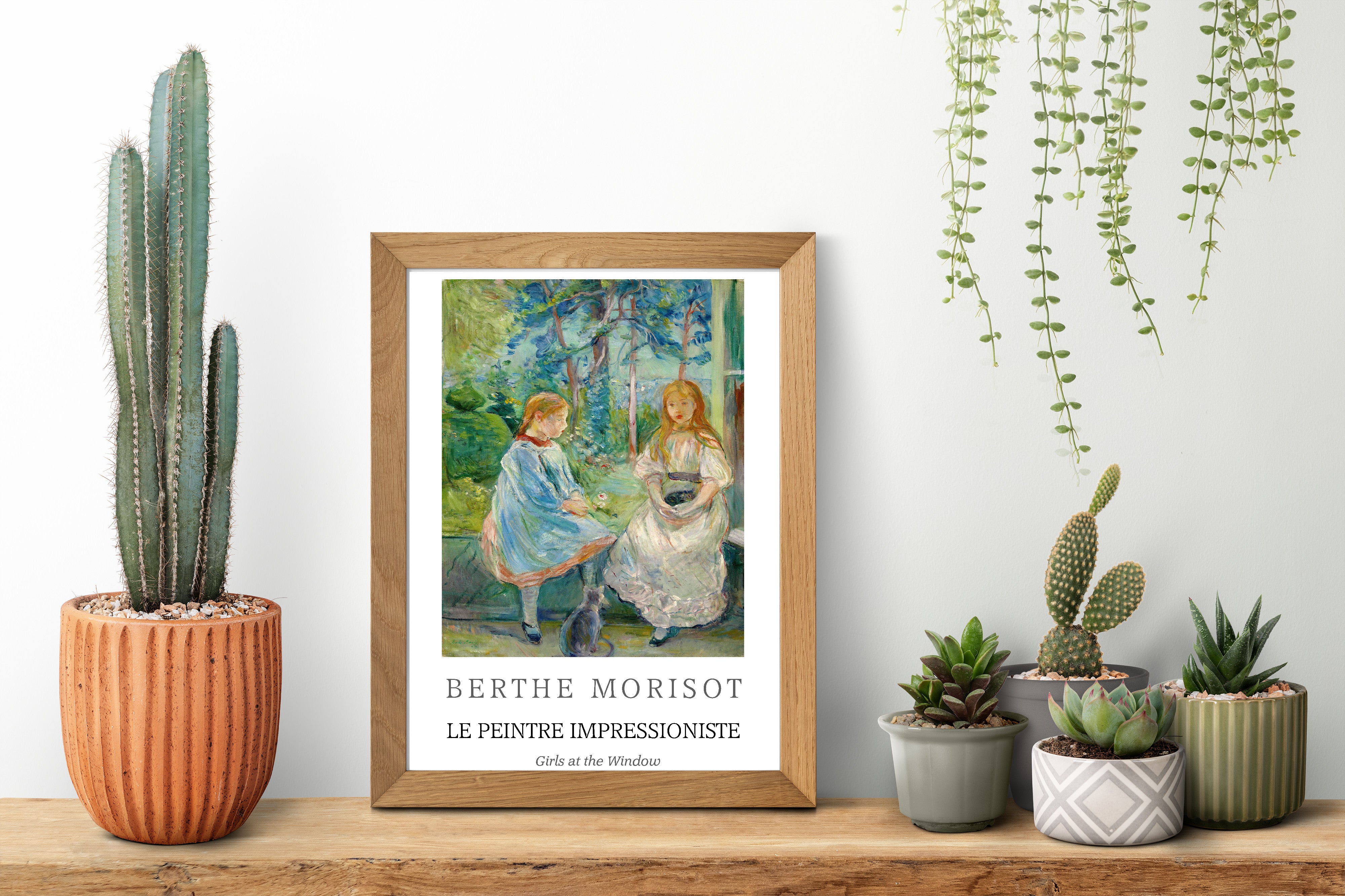 Berthe Morisot Exhibition Poster, Girls at the Window