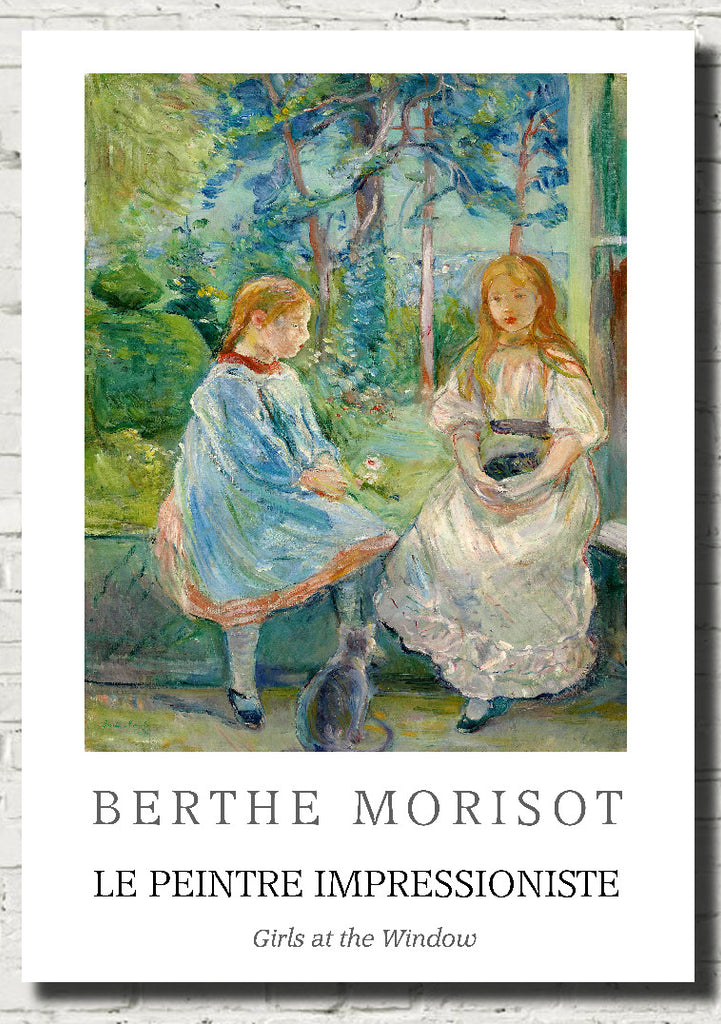 Berthe Morisot Exhibition Poster, Girls at the Window