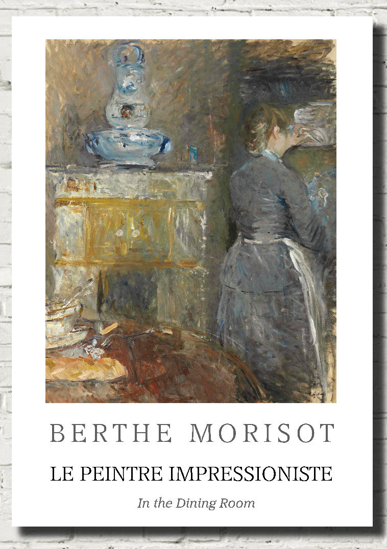 Berthe Morisot Exhibition Poster, In the Dining Room