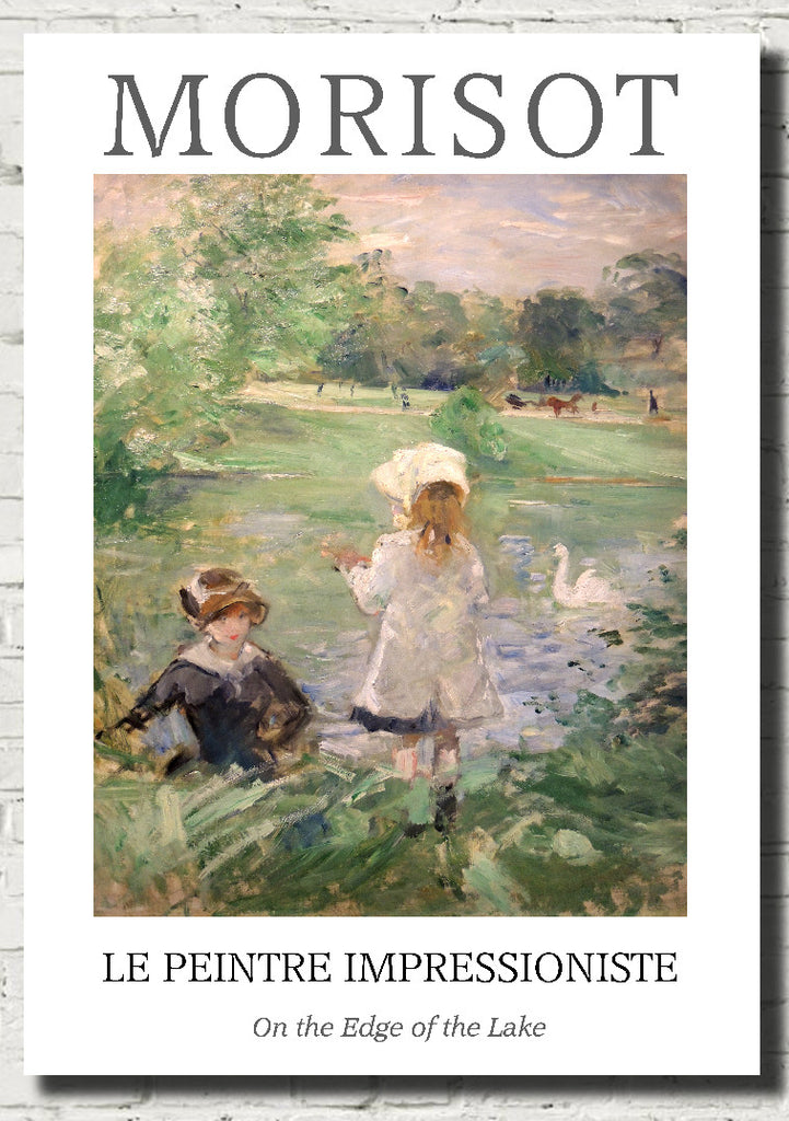 Berthe Morisot Exhibition Poster, On the Edge of the Lake