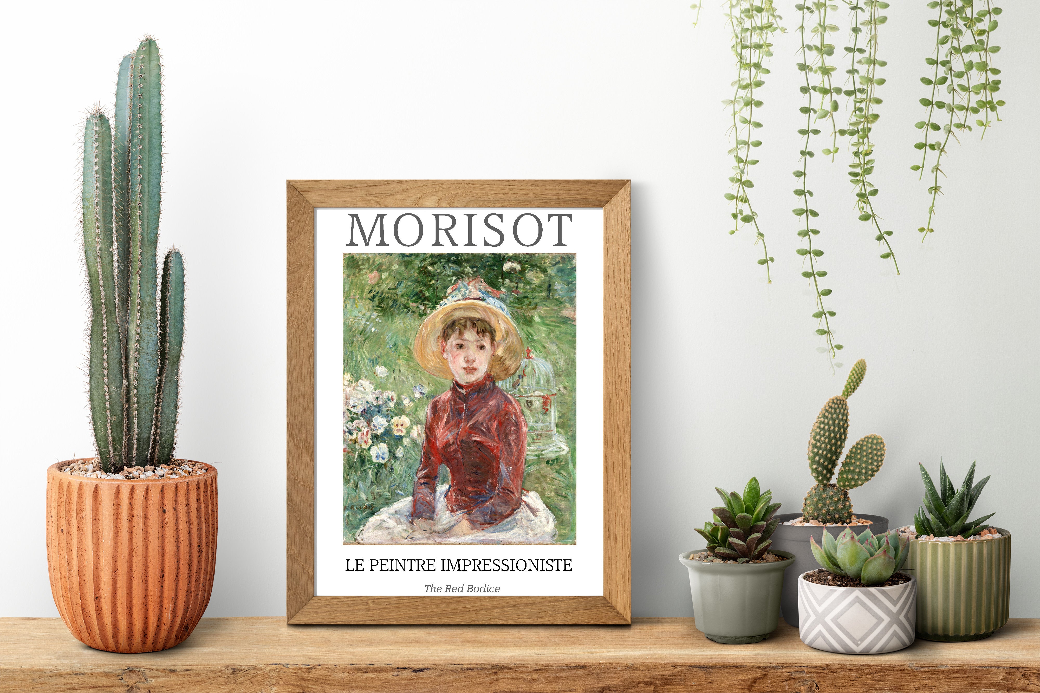 Berthe Morisot Exhibition Poster, The Red Bodice