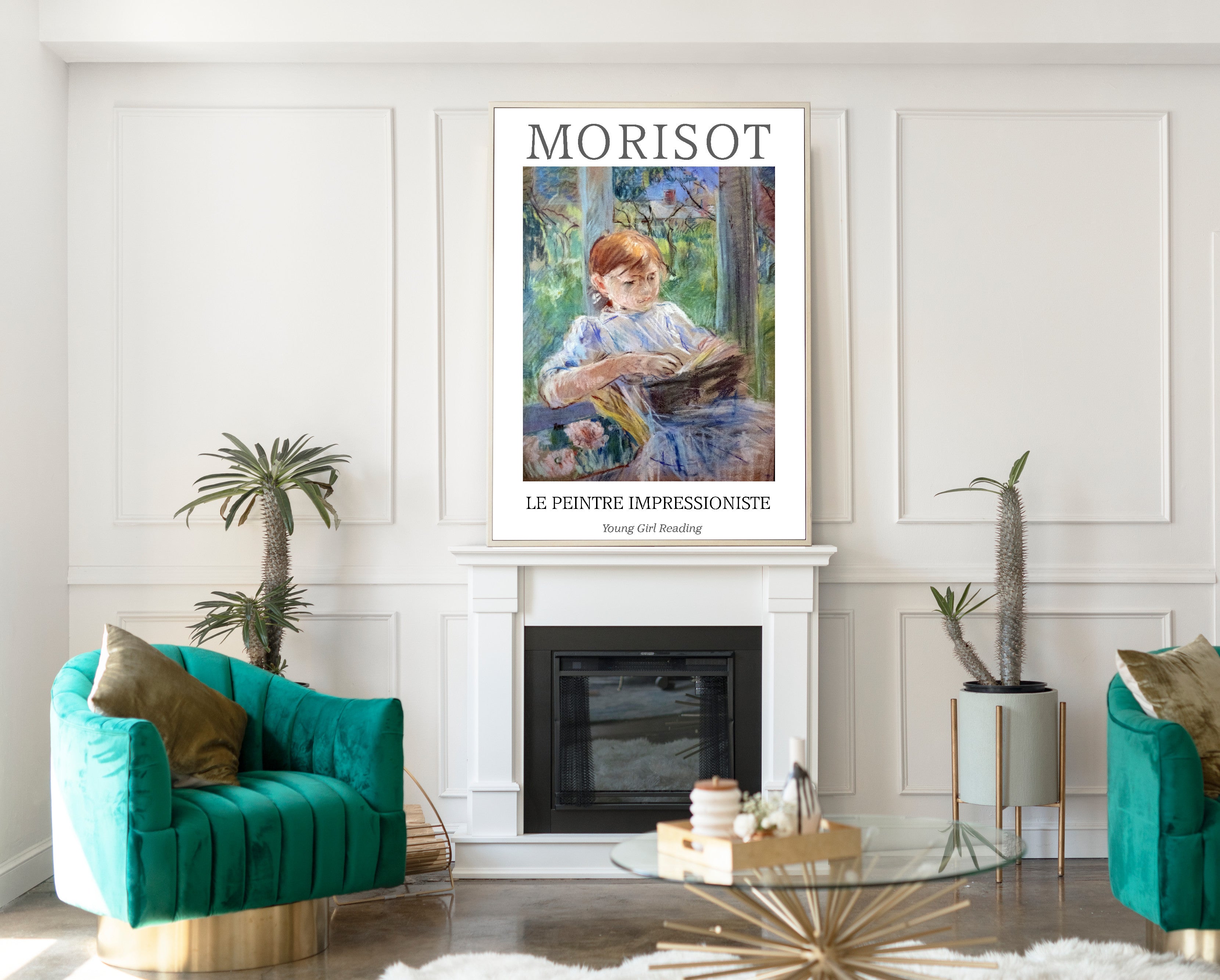 Berthe Morisot Exhibition Poster, Young Girl Reading