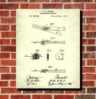 Carpenters Bevel Patent Print Hand Tools Blueprint Workshop Poster