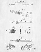 Carpenters Bevel Patent Print Hand Tools Blueprint Workshop Poster