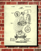 Bicycle Blueprint Print Cycling Patent Poster - OnTrendAndFab