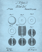 Billiard Ball Blueprint Sports Poster Patent Print - OnTrendAndFab