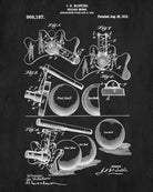 Billiards Bridge Blueprint Sports Poster Patent Print - OnTrendAndFab