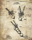 Billiard Bridge Blueprint Sports Poster Patent Print - OnTrendAndFab