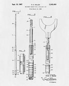 Billiards Bridge Blueprint Sports Poster Patent Print - OnTrendAndFab