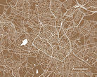 Birmingham, UK City Street Map Print Feature Wall Art Poster