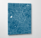 Birmingham, UK City Street Map Print Feature Wall Art Poster