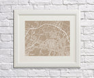 Bologna, Italy - Street Map Print Feature Wall Art Poster