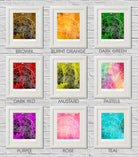 Bologna, Italy : City Street Map Print Modern Art Poster