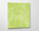 Bologna, Italy City Street Map Print Custom Wall Map - Square