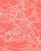 Bolton, UK City Street Map Print Feature Wall Art Poster