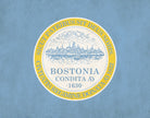 Boston Massachusetts City Flag Print