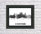 Boston Print City Skyline Wall Art Poster Massachusetts USA - OnTrendAndFab