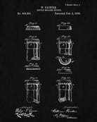 Beer Bottle Caps Patent Print Cafe Art Bar Poster - OnTrendAndFab