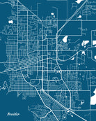 Boulder City Street Map Print Custom Wall Map Poster - OnTrendAndFab