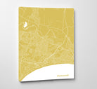 Bournemouth City Street Map Print Feature Wall Art Poster