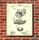 Boxing Glove Poster Sports Gym Wall Art Patent Print