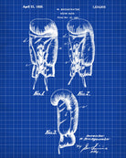 Boxing Glove Patent Print Sports Wall Art Poster - OnTrendAndFab