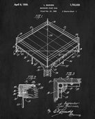 Boxing Ring Patent Print Sports Wall Art Poster - OnTrendAndFab