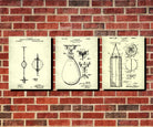 Boxing Patent Prints Set 3 Sport Blueprint Posters