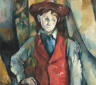 Paul Cézanne Post-Impressionist Fine Art Print, Boy in the Red Waistcoat