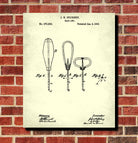 Carpenters Brad Awl Patent Print Hand Tools Blueprint Workshop Poster