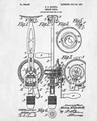 Breast Drill Patent Print Hand Tools Blueprint Workshop Poster
