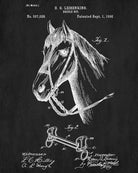 Bridle Bit Patent Print Horse Poster Equestrian Blueprint - OnTrendAndFab