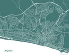 Brighton City Street Map Print Custom Map Poster - OnTrendAndFab