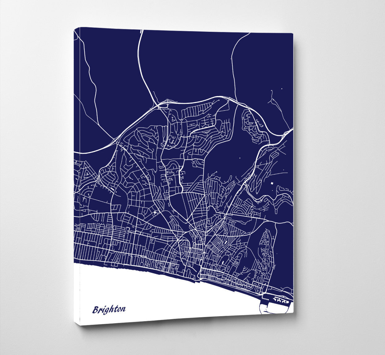 Brighton City Street Map Print Custom Map Poster - OnTrendAndFab