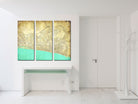 Brighton Street Map 3 Panel Canvas Wall Map 7115C3