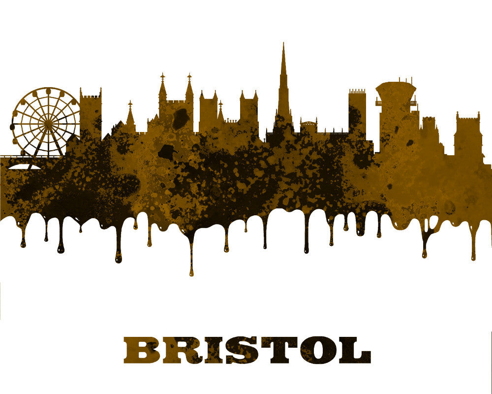 Bristol Print City Skyline Wall Art Poster England - OnTrendAndFab