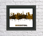 Bristol Print City Skyline Wall Art Poster England - OnTrendAndFab