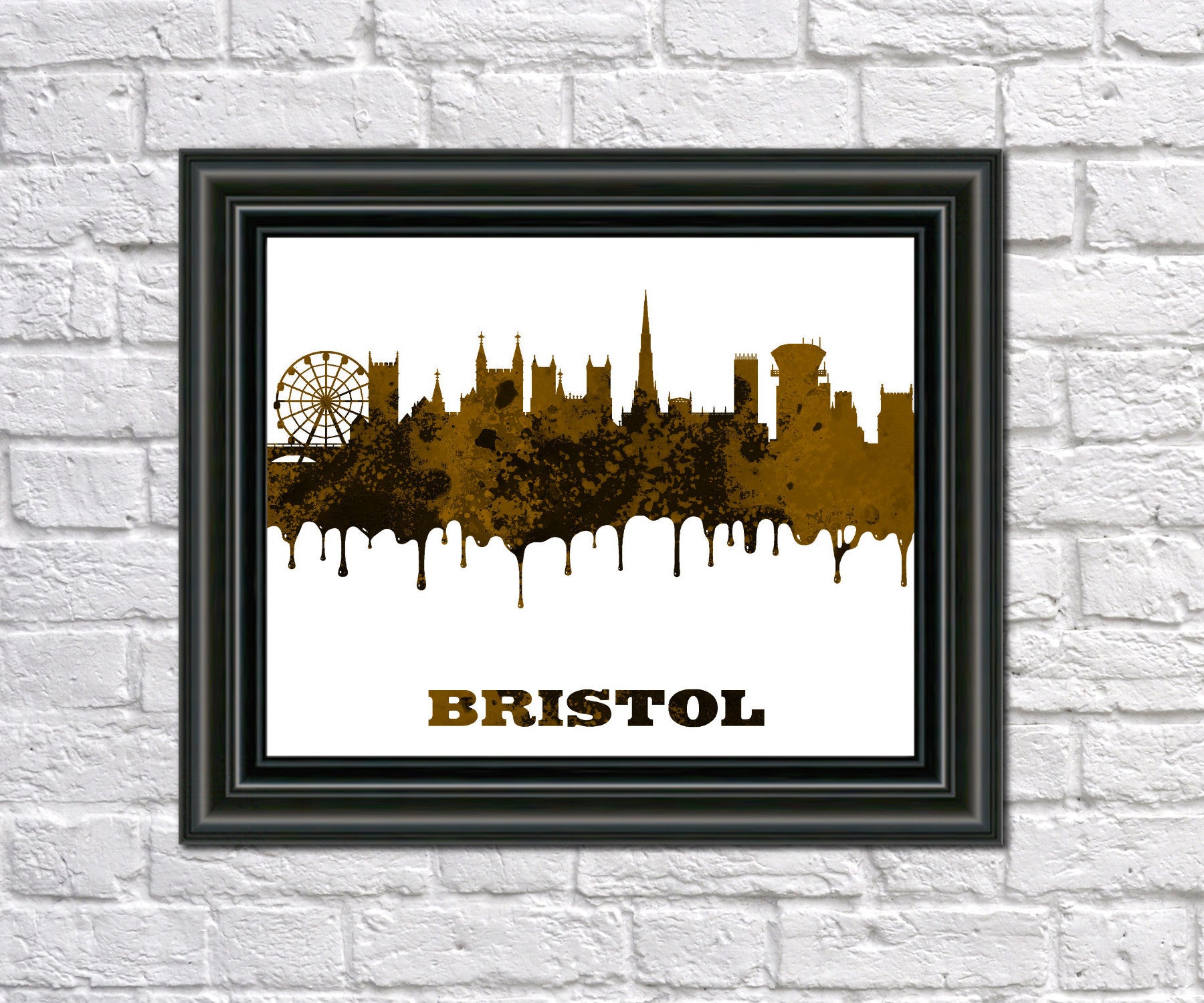 Bristol Print City Skyline Wall Art Poster England - OnTrendAndFab