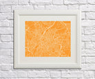Brussels City Street Map Print Custom Map Poster - OnTrendAndFab