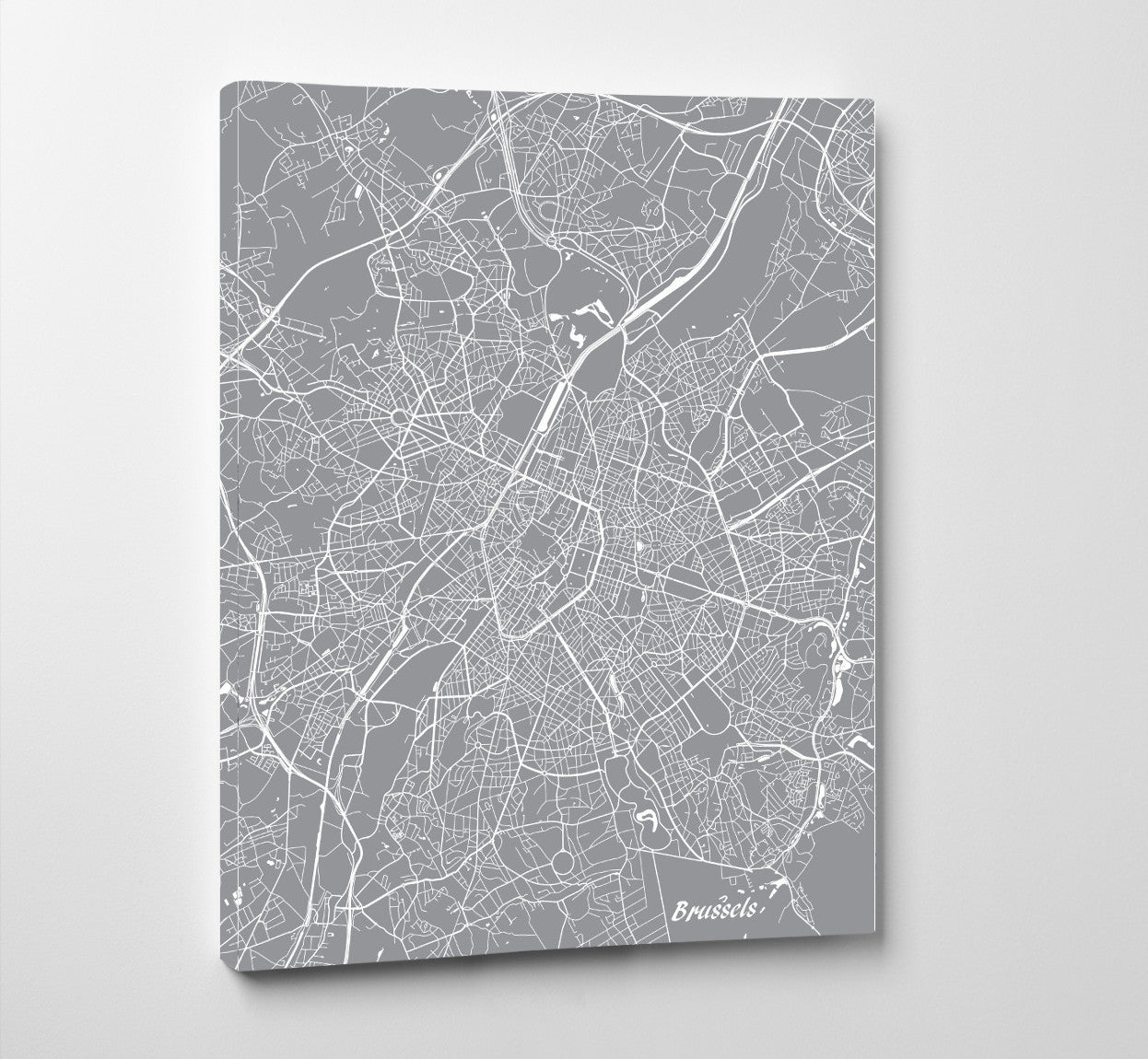 Brussels City Street Map Print Custom Map Poster - OnTrendAndFab